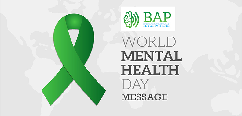 Message for world Mental health day, 10th October 2021